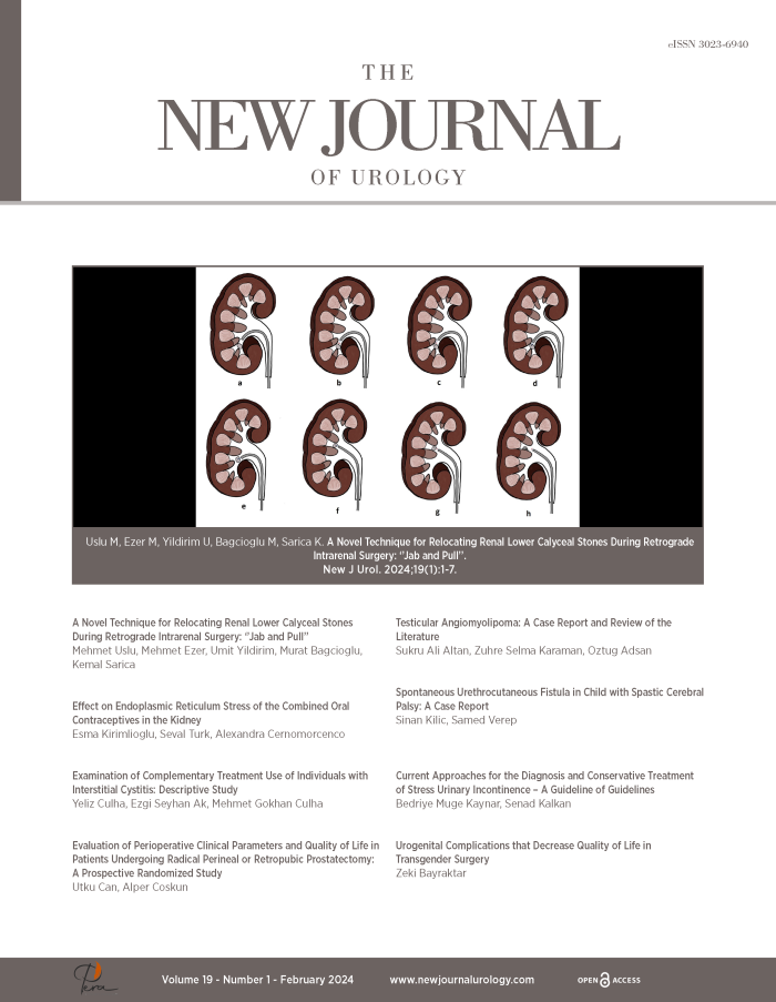 The New Journal of Urology Volume: 19 Issue: 1