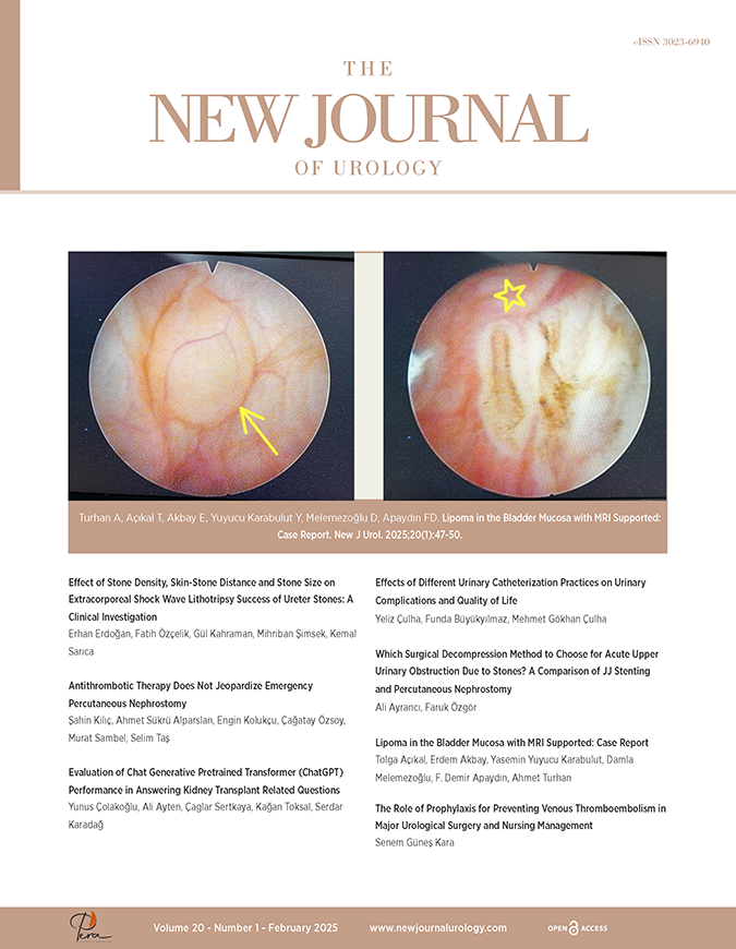 The New Journal of Urology Volume: 20 Issue: 1