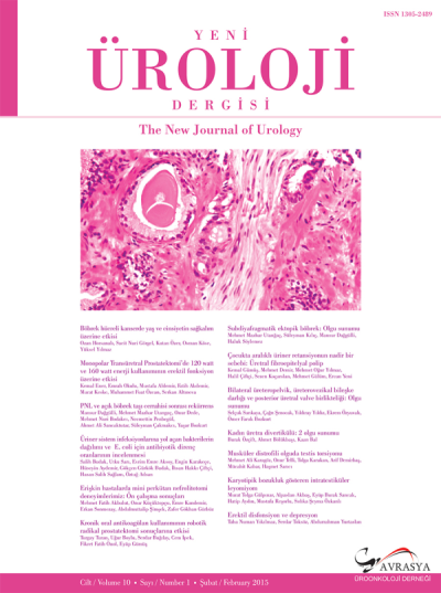 The New Journal of Urology Volume: 10 Issue: 1