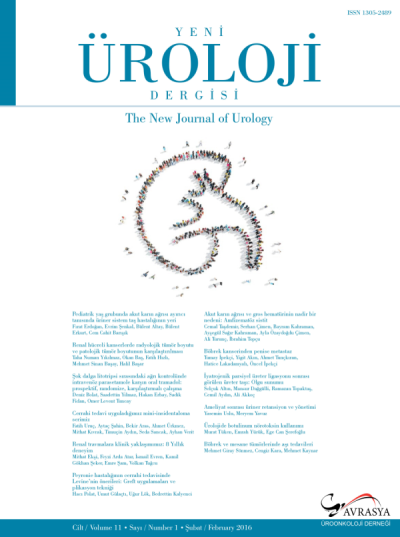 The New Journal of Urology Volume: 11 Issue: 1