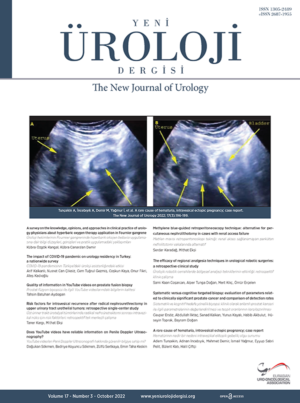 The New Journal of Urology Volume: 17 Issue: 3
