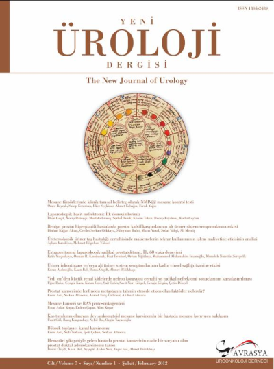 The New Journal of Urology Volume: 7 Issue: 1